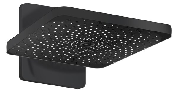 Oltens Vann cap de duș 26x26 cm pătrat negru mat 37008300