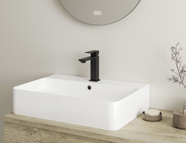 Kronenbach Quara 3.0 baterie lavoar stativ negru KB100351C11