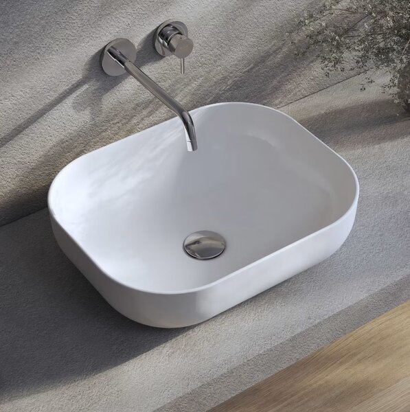Kronenbach Cube lavoar 50x40 cm dreptunghiular de blat alb luciu KB144400CU