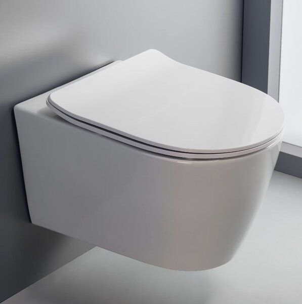 Kronenbach Tube vas wc agăţat fără margine alb KB15100TU