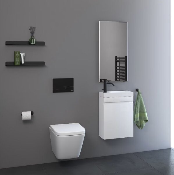 Kronenbach Cube vas wc agăţat fără margine alb KB15500CU