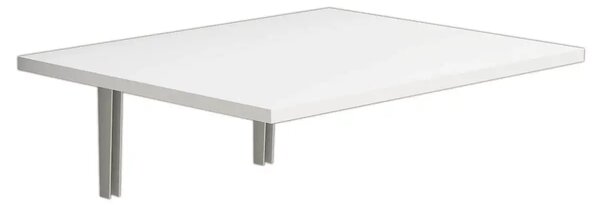Masa PC rabatabila cu montaj pe perete, Praga Homs, alb, 50 x 24.5 x 1.8 cm, PAL