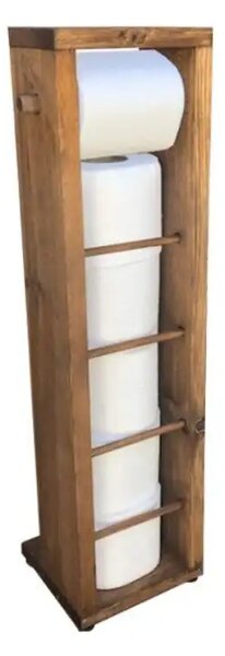 Stand suport toaleta, Estetik Homs, 65x15 cm, lemn natur