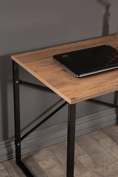 Birou stil industrial Coby Homs, metal/pal, 90x60x70 cm