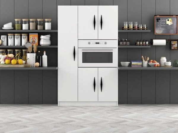 Dulap bucatarie alb cu 5 usi, SD001