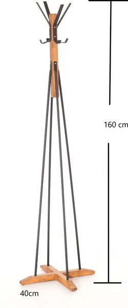 Cuier tip pom lemn metal 160 cm Three Homs