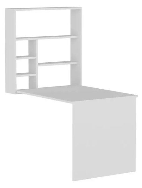 Birou suspendat pliabil Ride Homs 90 x 154.2 x 59 cm, Alb