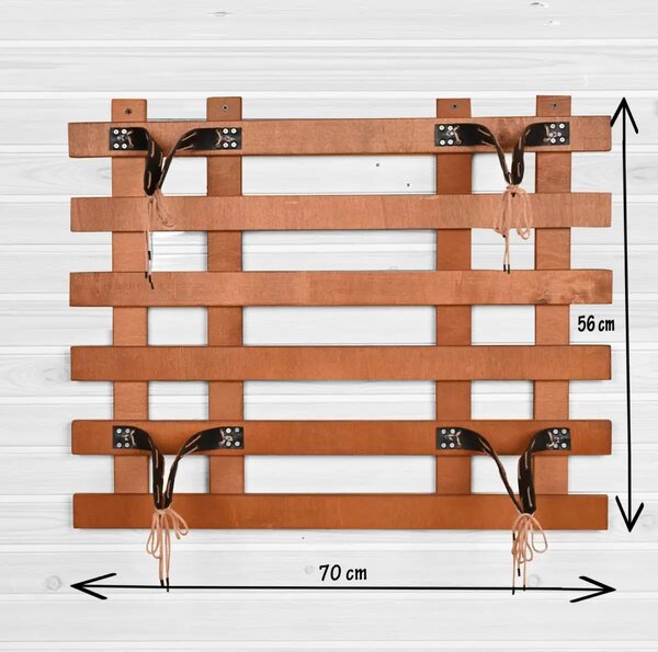 Raft flori Porto Homs 72 X 52 X 8 cm, maro