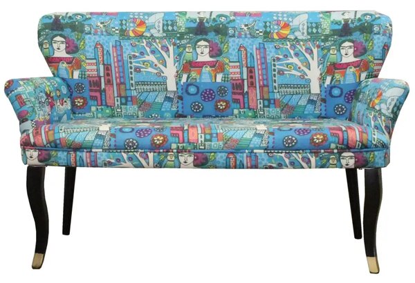 Set canapea cocktail Relax Homs textil albastru