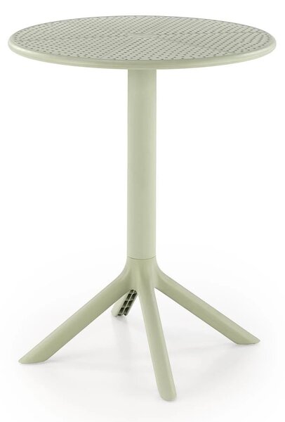 Masa CALVO, verde menta, polipropilena, 60x60x72 cm