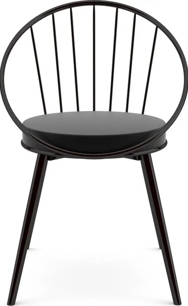 Scaun metal, Dining Homs, negru 76 x 62 cm,30450