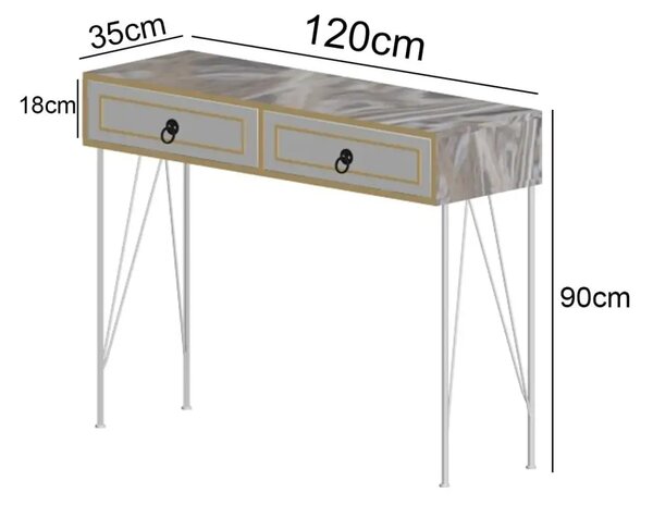 Masuta hol intrare vals Homs,120X90X35 cm