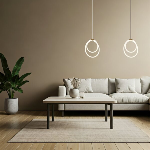 Lampa LED G021-CP Gold