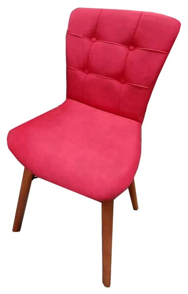 Scaun living tapitat rosu Beluga Homs