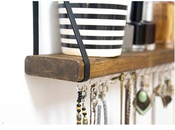 Raft de perete lemn,seria wood Homs 50 x 9 cm,700008