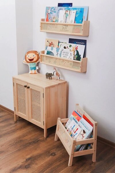 Organizator din lemn pentru carti si caiete,seria wood, Homs, 49 x 41 x 28 cm,700180