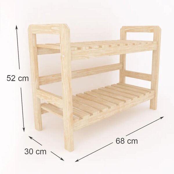 Pantofar din lemn , seria wood Homs 64 x 30 x 54 cm,700216
