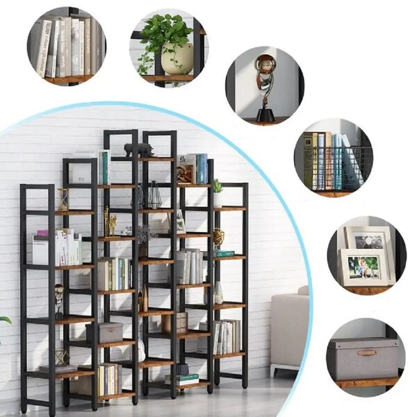 Biblioteca ,solid wood,lemn, Homs,seria A-620,218x27x210 cm ,630106