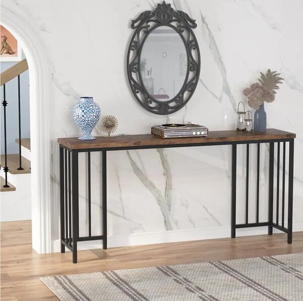Masa bucatarie,tip bar.seria A-620,natur-negru,150x35x90 cm, 30152