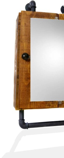 Dulap baie cu oglinda si etajera Calypso Homs, nuc-negru, 45 X 15 X 35 cm,10151
