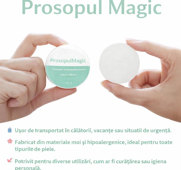 Set 5 prosoape comprimate, 30 × 60 cm