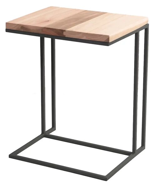 Masuta de cafea din lemn ,Homs, 50 x 35 x 60 cm, negru/nuc, 30316