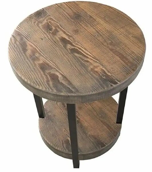 Masuta de cafea lemn ,rotund Homs, seria A-620, 47X 47 x 60 cm,30014