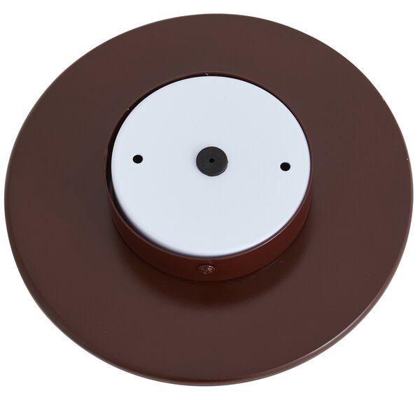 Lampă de perete retro Maro cu opal rotund de 20cm IP44 - Lila