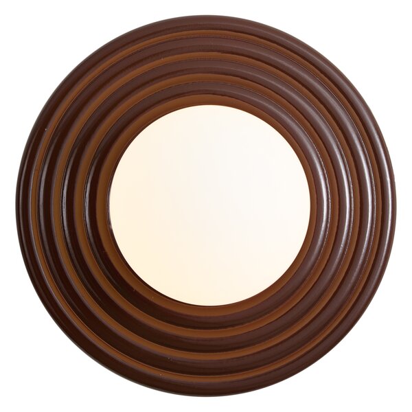 Lampă de perete retro Maro cu opal rotund de 20cm IP44 - Lila