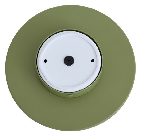Lampă de perete retro verde cu opal rotund 20cm IP44 - Lila