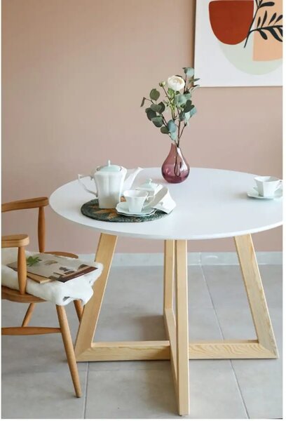 Masa rotund MDF Dining Homs, seria A-620,90 x 75 cm,30175