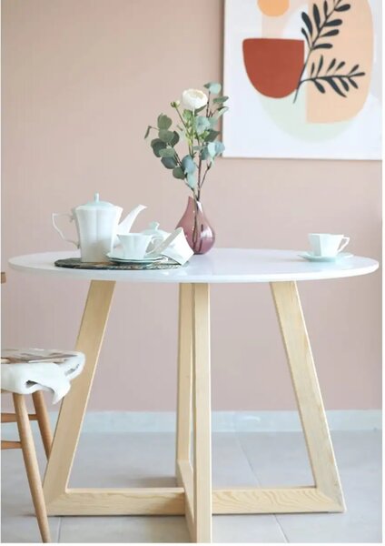 Masa rotund MDF Dining Homs, seria A-620,90 x 75 cm,30175