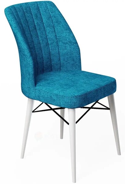 Scaun living tapitat Valentina turcoaz Homs