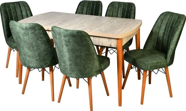 Scaun living tapitat Valentina verde Homs