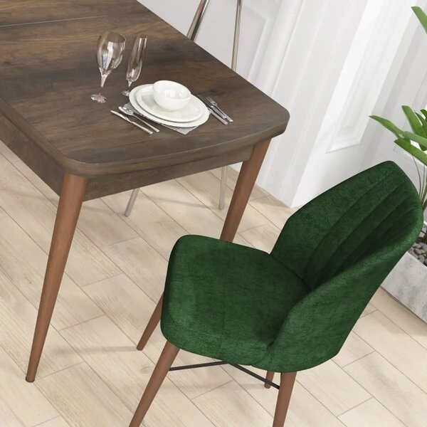 Scaun living tapitat Valentina verde Homs