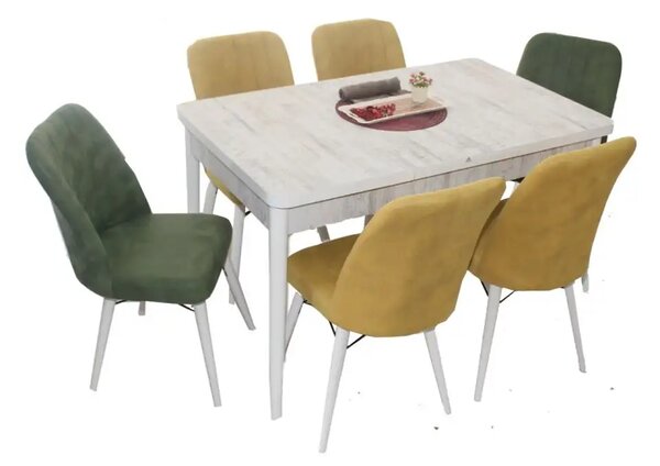 Scaun living tapitat Valentina portacaliu Homs