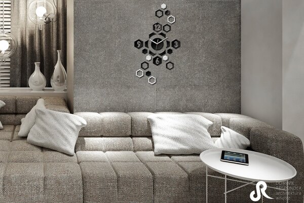 Ceas de perete modern HEXAGON NH018
