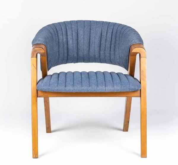 Scaun living tapitat,fag,Seria Special AST-650,Homs,60012,albastru