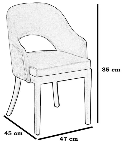 Scaun living tapitat,fag,Seria Special AST-650,Homs,60026