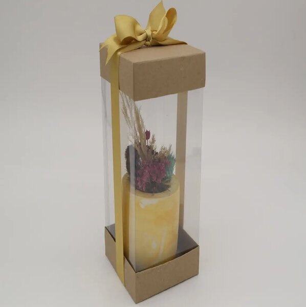 Ghiveci decorativ cu flori artificiale, homs seria A620,17x5.5x9 cm,30358