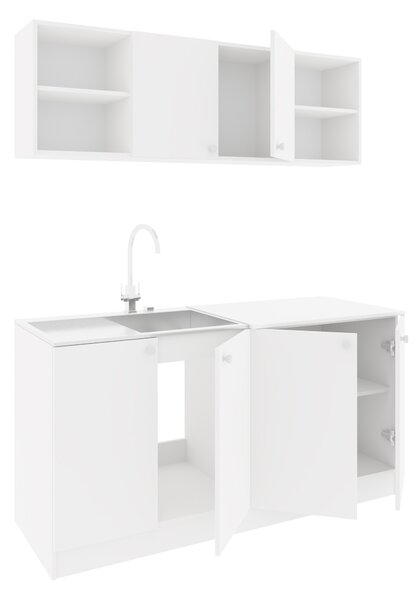 Set haaus Sena, Alb, L 160 cm