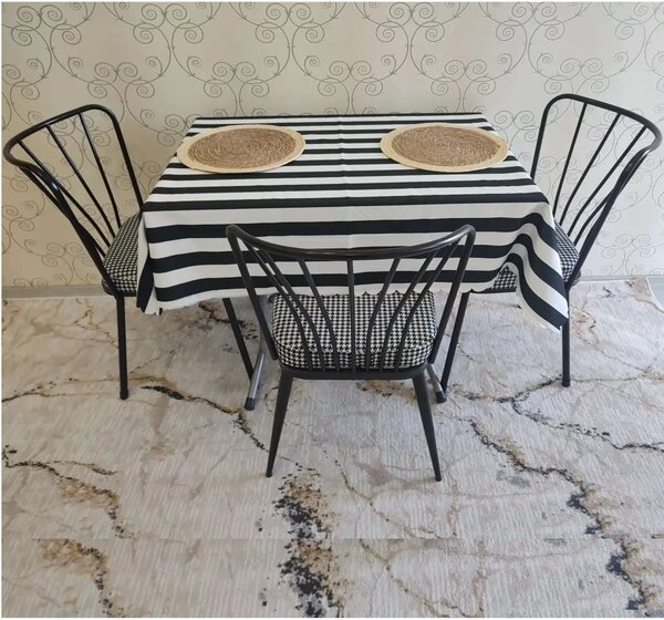 Scaun Fiona metal, balcon, terasa, bucatarie, birou, dining Homs, negru
