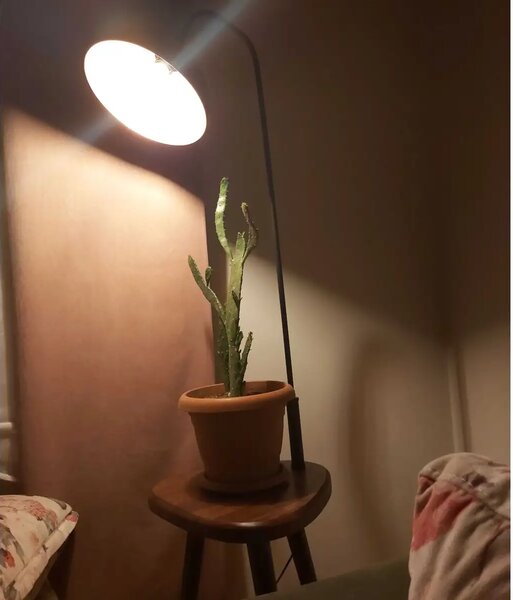 Masuta cu lampadar Decora Homs, negru,Seria lx, 40004