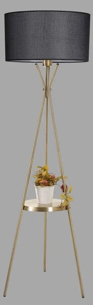 Lampadar cu masuta gri-auriu Homs,seria lx, 160 cm,40013