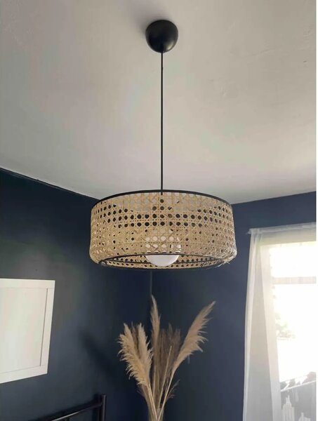 Lustra stil industrial lemn-metal,seria lx, homs,40008