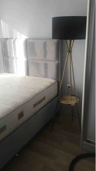 Lampadar cu masuta gri-auriu Homs,seria lx, 160 cm,40013