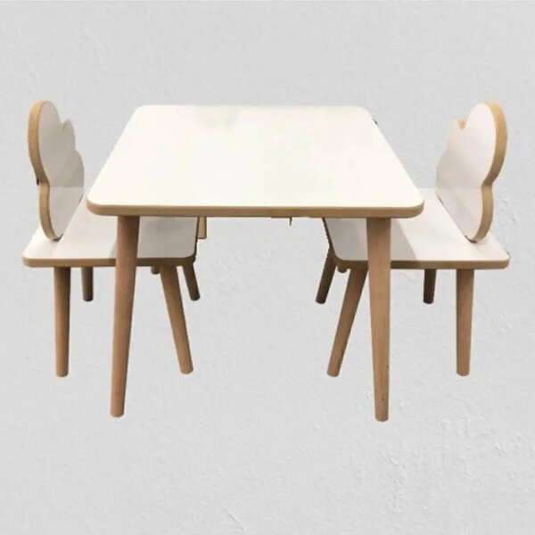 Set masa+ 2 scaune pentru copii Homs alb,20010