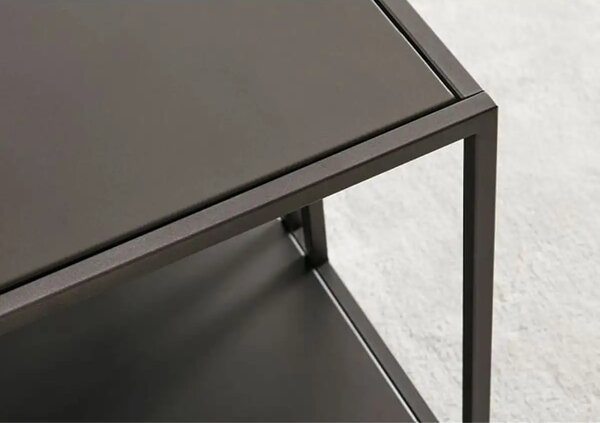 Masa de cafea Deco Homs,seria D-710,80 x 80x 40 cm, negru,0015