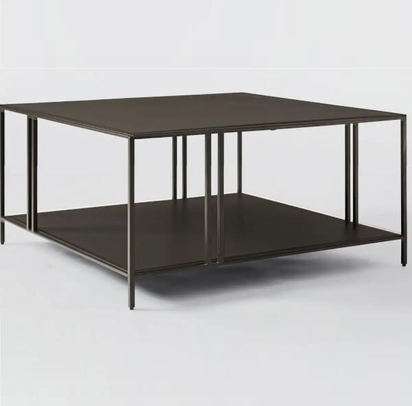 Masa de cafea Deco Homs,seria D-710,80 x 80x 40 cm, negru,0015