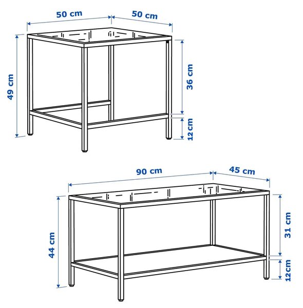 Masa de cafea Deco Homs,seria D-710, negru,0028